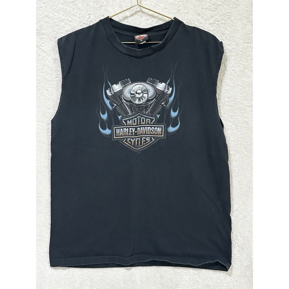 Vintage Harley Davidson Sleeveless Mens XL Kokomo, Indiana 2006 Made In USA